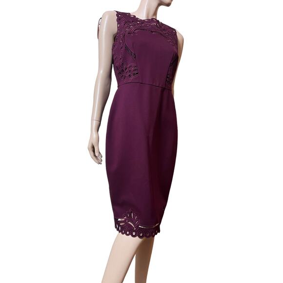 New Ted Baker Verita Cut Sheath Dress Size L New with Tag Sleeveless Zip Closure - Picture 8 of 15